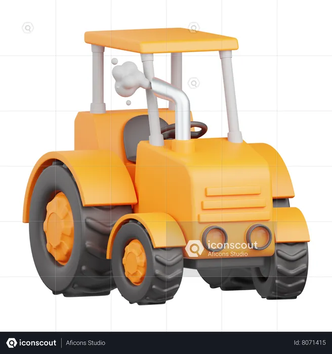 Tractor  3D Icon