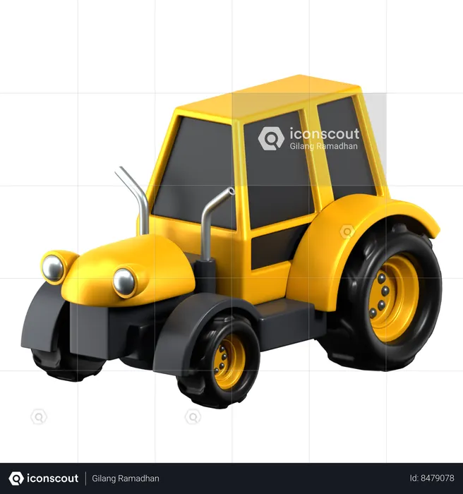 Tractor  3D Icon