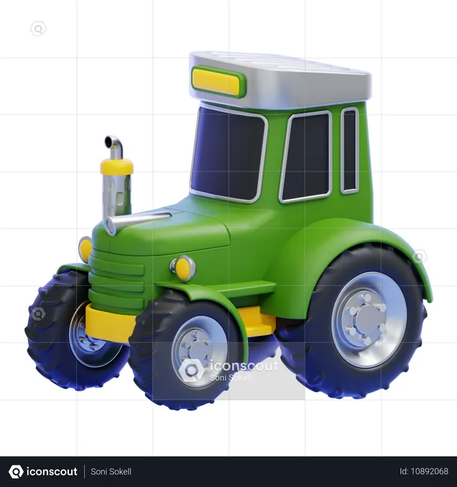 Tractor  3D Icon