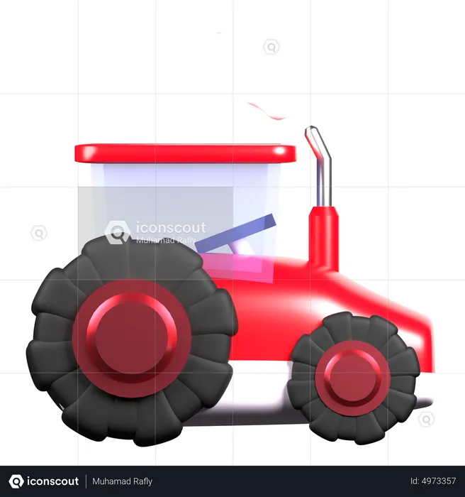 Tractor  3D Icon