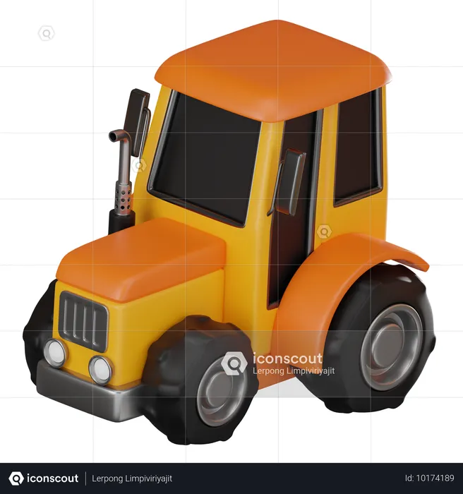 Tractor  3D Icon