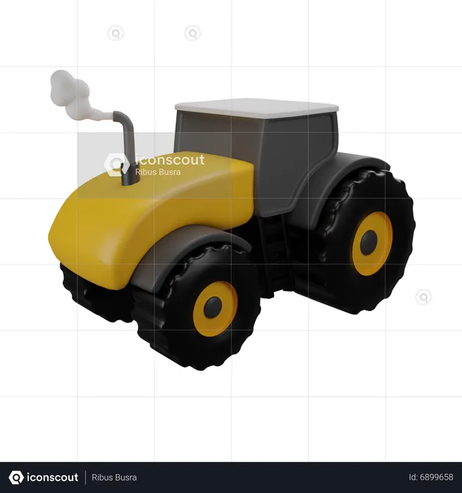 Tractor  3D Icon