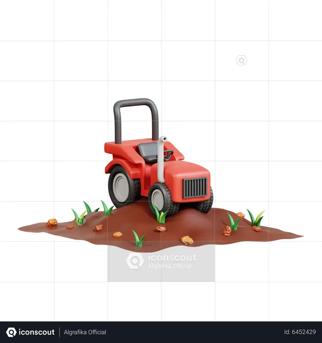 Tractor  3D Icon