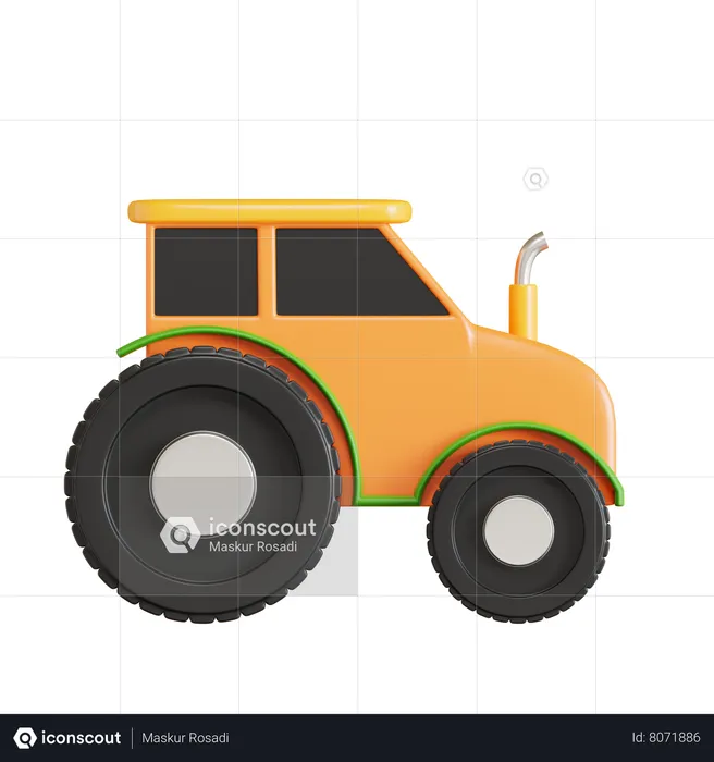 Tractor  3D Icon