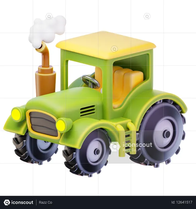 Tractor  3D Icon