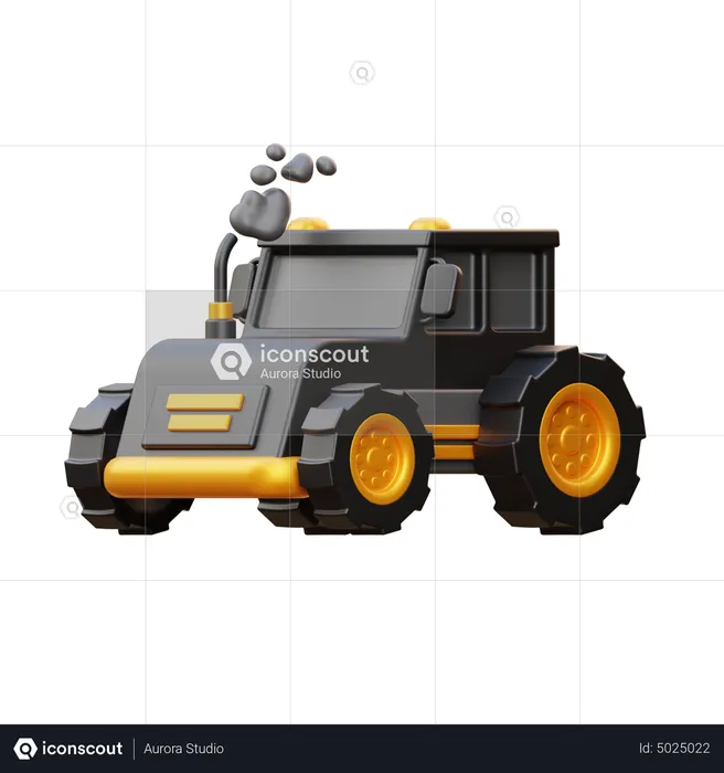 Tractor  3D Icon