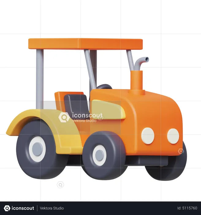 Tractor  3D Icon
