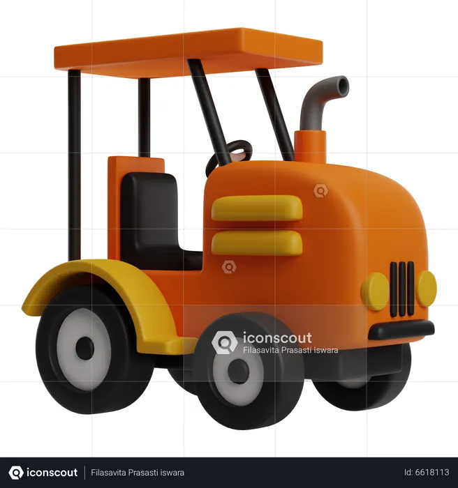 Tractor agrícola  3D Icon