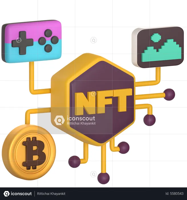 Nft Network  3D Icon