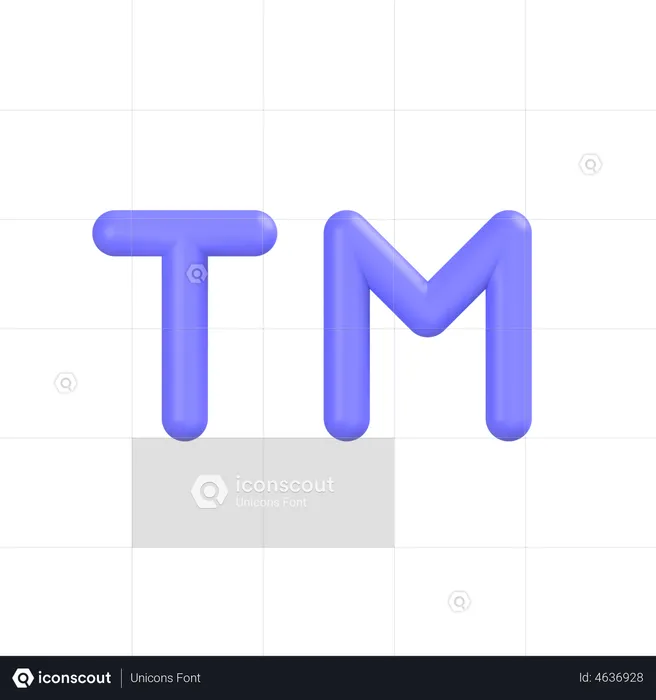 Trademark Sign  3D Icon
