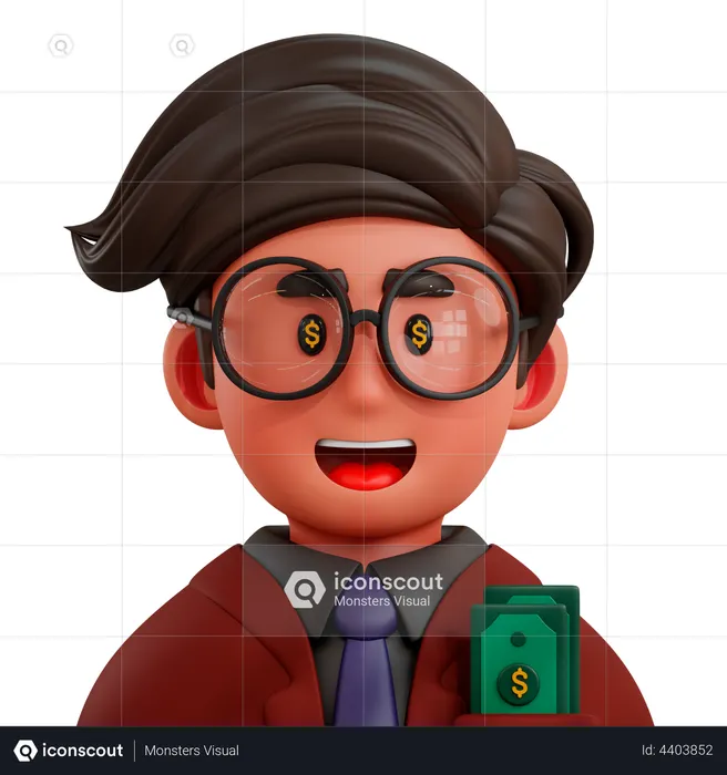 Trader  3D Illustration