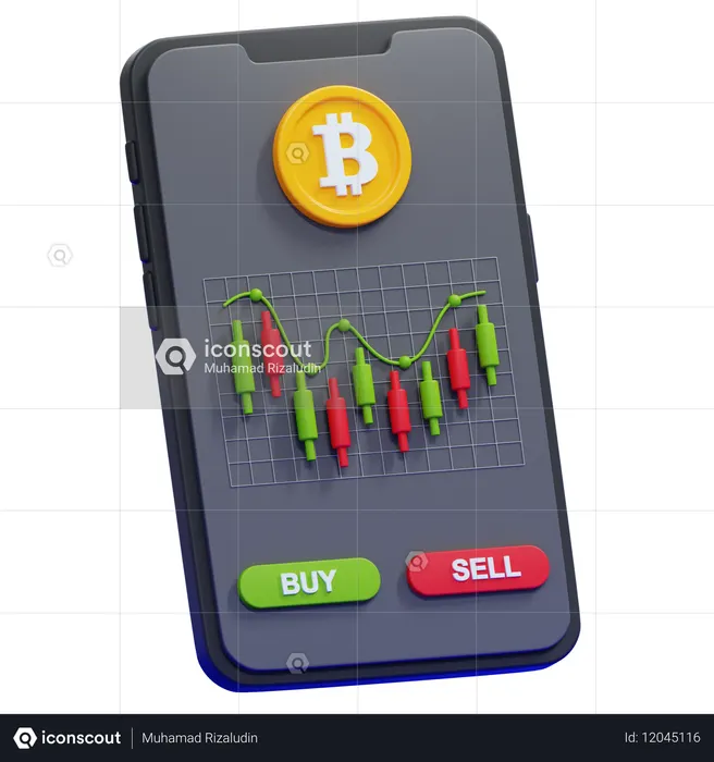 Trading App  3D Icon