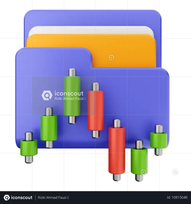 Trading Folder  3D Icon