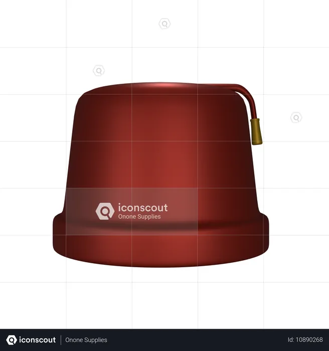 Traditional Arabic Hat  3D Icon