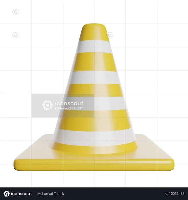 Traffic Cone  3D Icon
