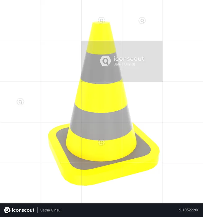 トラフィックコーン  3D Icon
