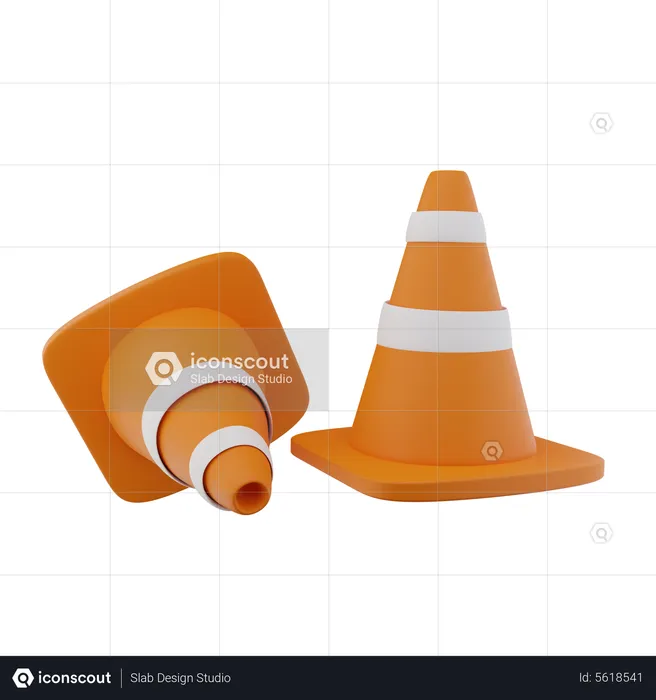 Traffic Cone  3D Icon