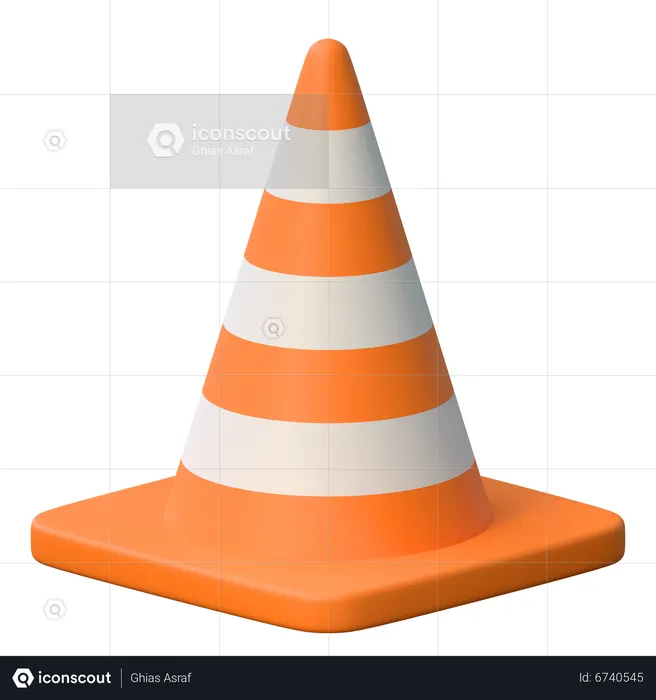 Traffic Cone  3D Icon