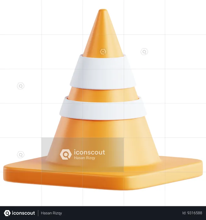 Traffic Cone  3D Icon