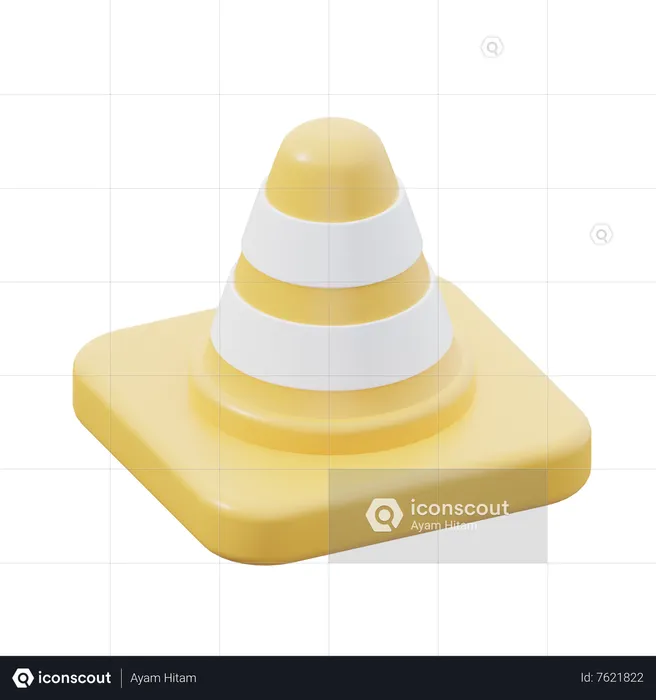 Traffic Cone  3D Icon