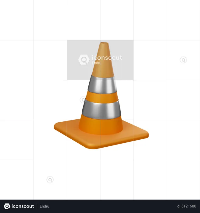 Traffic Cone  3D Icon