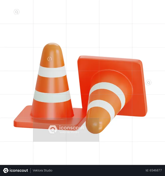 Traffic Cone  3D Icon