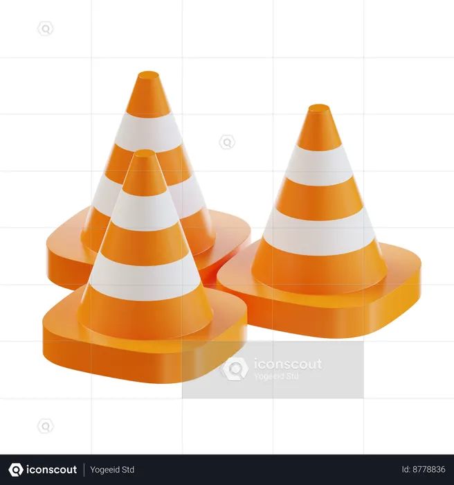 Traffic Cone  3D Icon