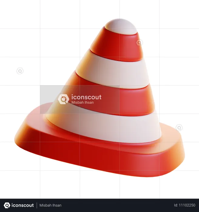 Traffic Cone  3D Icon