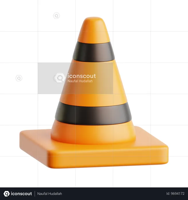 Traffic Cone  3D Icon