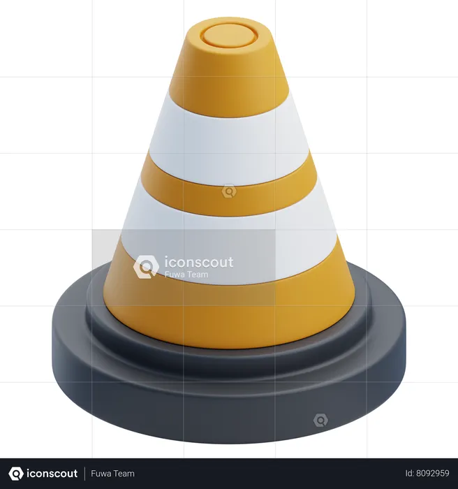 Traffic Cone  3D Icon