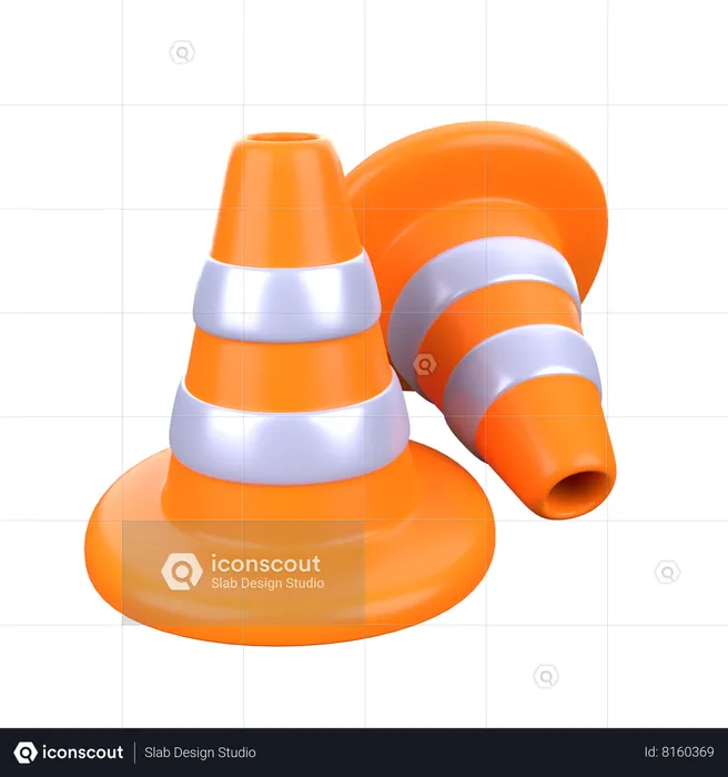 Traffic Cone  3D Icon