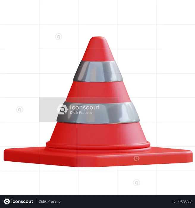Traffic Cone  3D Icon