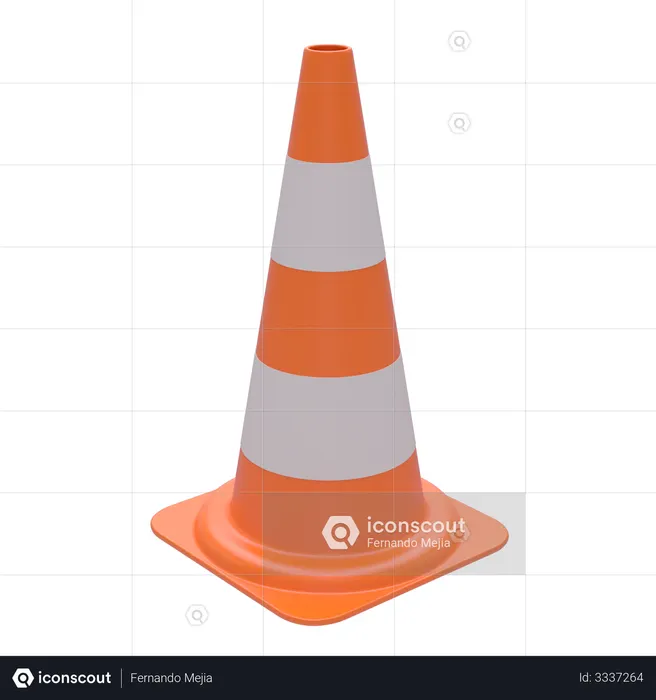 Traffic Cone  3D Icon