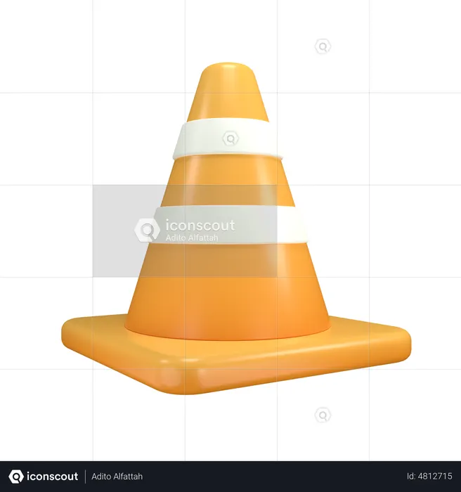 Traffic Cone  3D Illustration