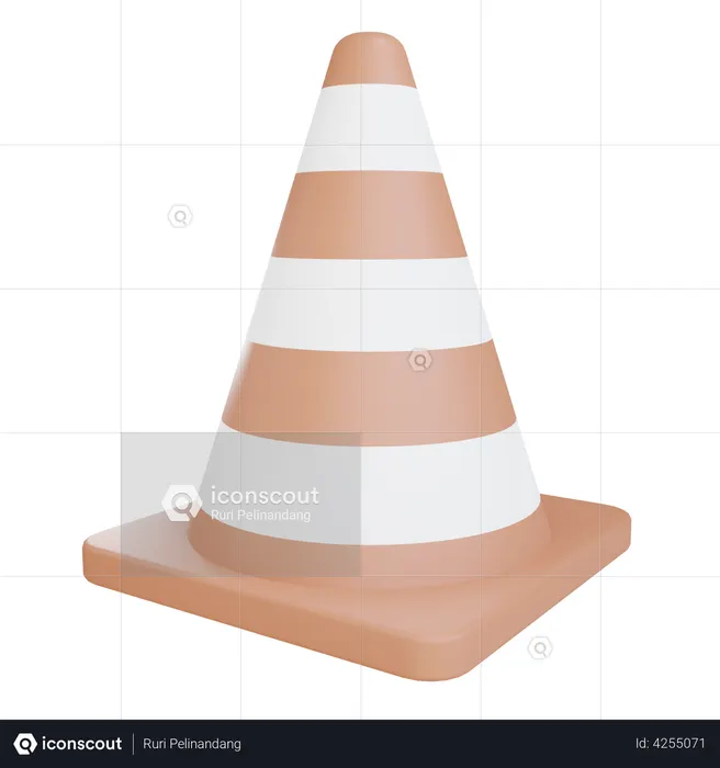 Traffic Cone  3D Illustration