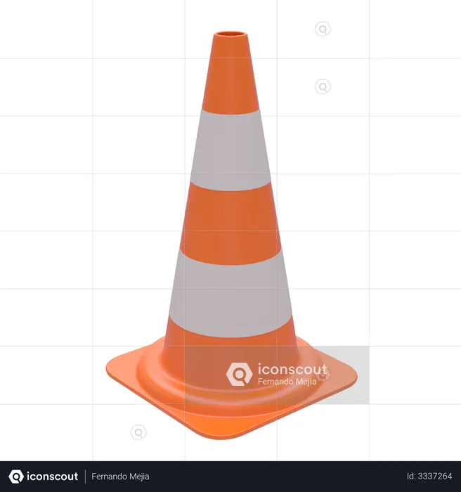 Traffic Cone  3D Illustration