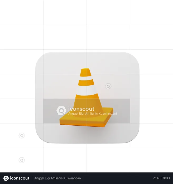 Traffic cone  3D Illustration