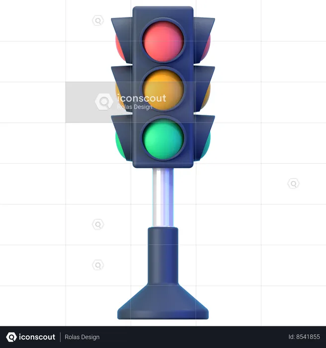 Traffic Light  3D Icon