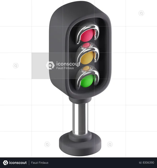 Traffic Light  3D Icon