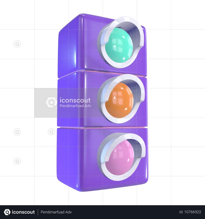 Traffic Light  3D Icon