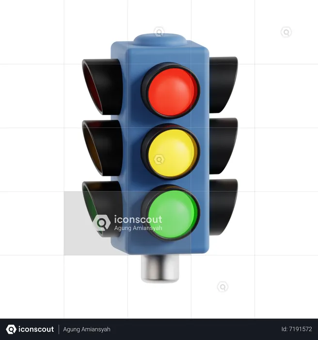 Traffic Light  3D Icon