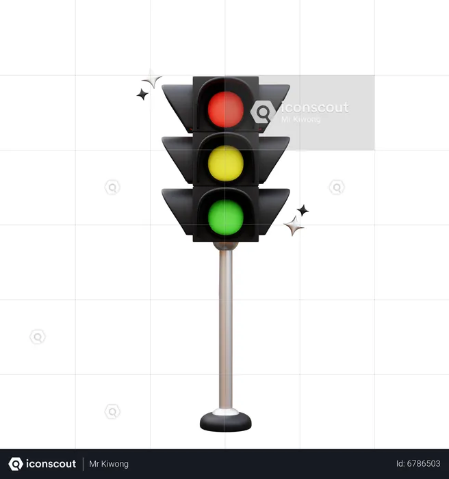 Traffic Light  3D Icon