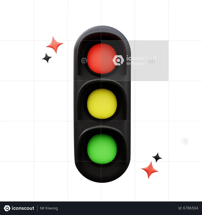 Traffic Light  3D Icon