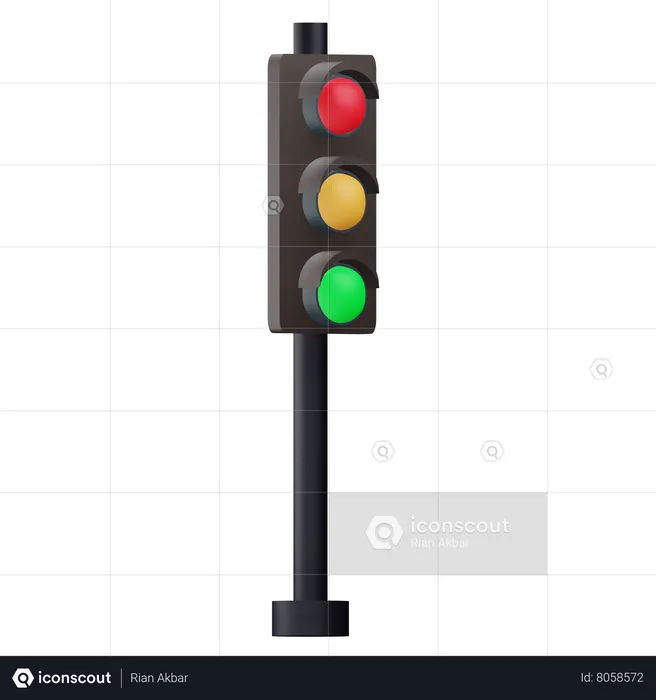 Traffic Light  3D Icon