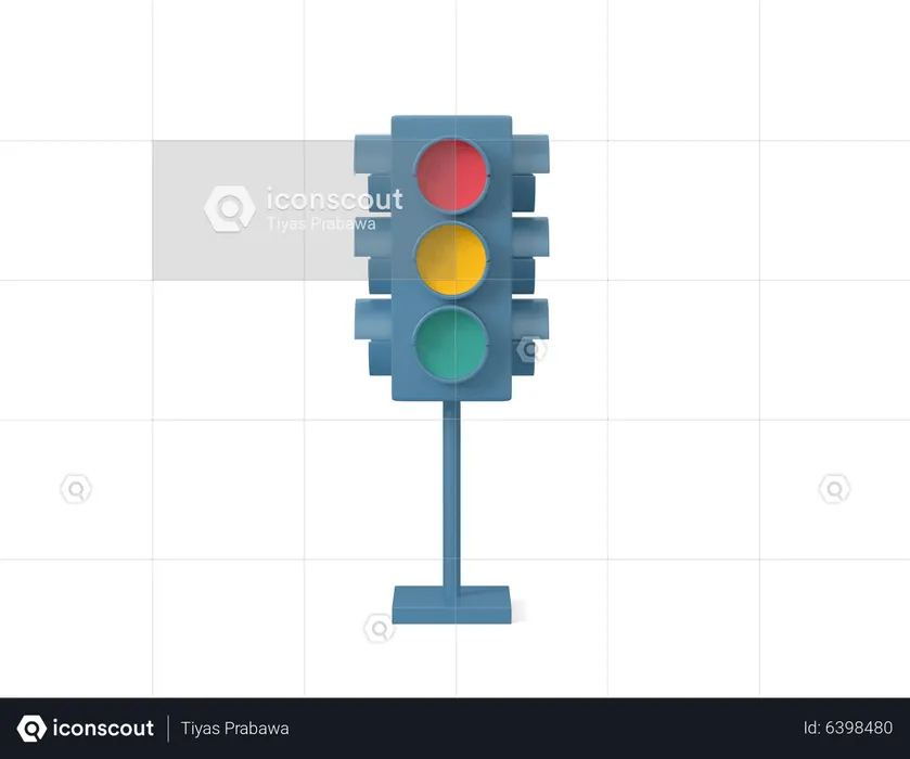 Traffic Light  3D Icon