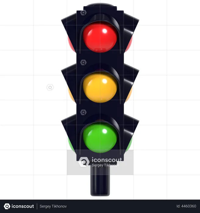 Traffic light  3D Illustration