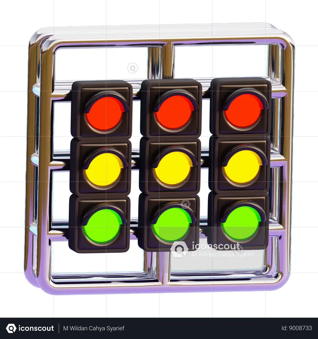 TRAFFIC LIGHTS  3D Icon