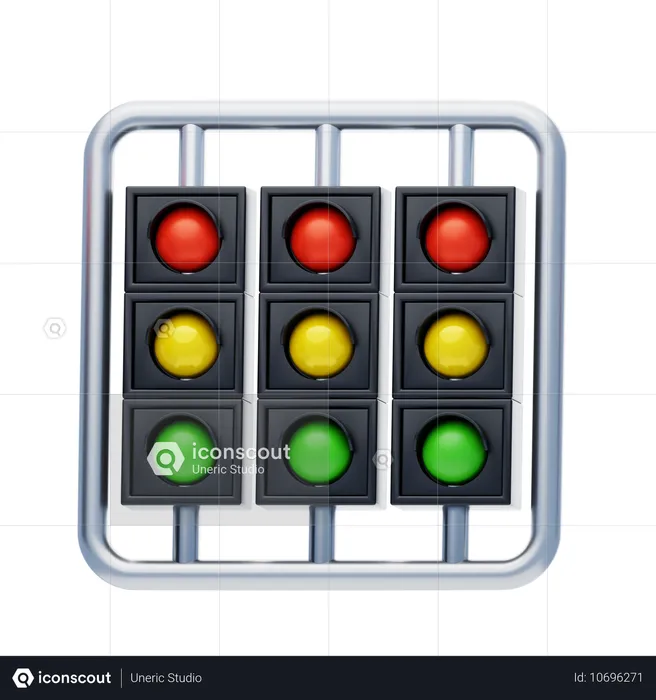 Traffic Lights  3D Icon