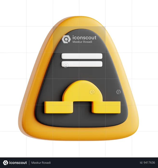 Traffic Sign  3D Icon