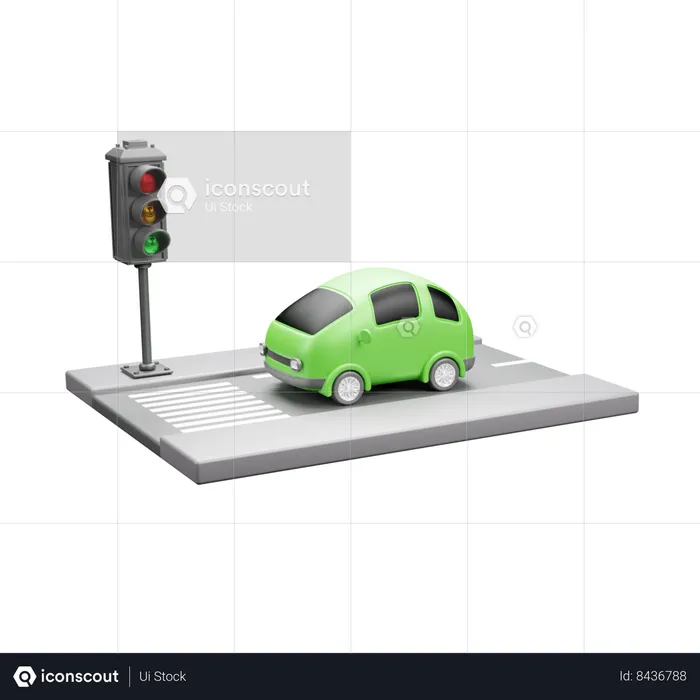 Traffic Signal  3D Icon